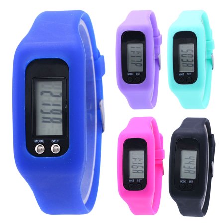 XM Culture Stylish Sport Silicone Pedometer Calorie Step Counter Unisex Digital Wrist Watch