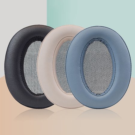 Ybeauty 1 Pair Ear Cushion Ultra Soft Replacement Comfortable Protein Faux Leather Headphone Cushion for Sony WH-H910N
