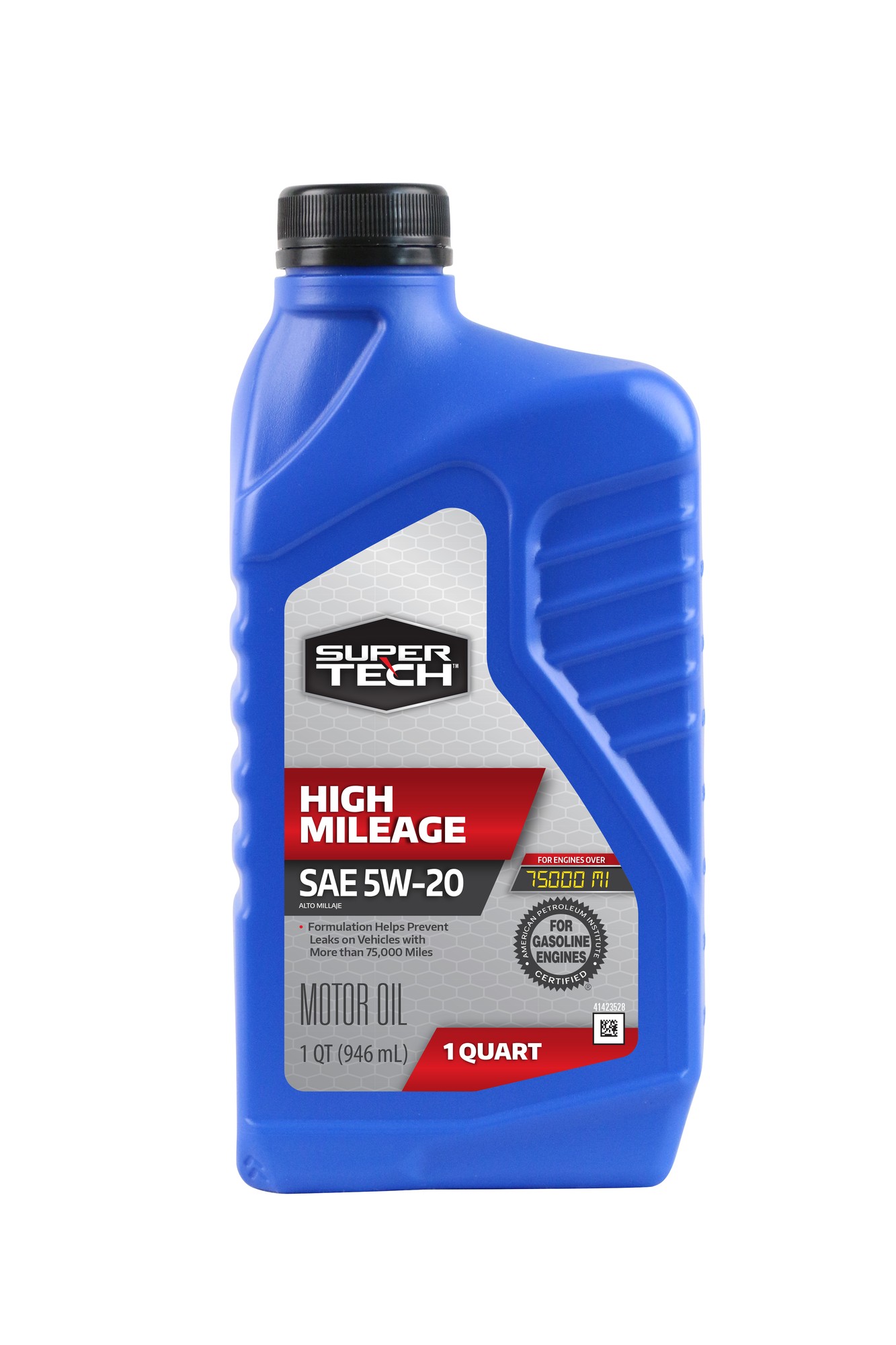 Super Tech High Mileage SAE 5W-20 Motor Oil  1 Quart