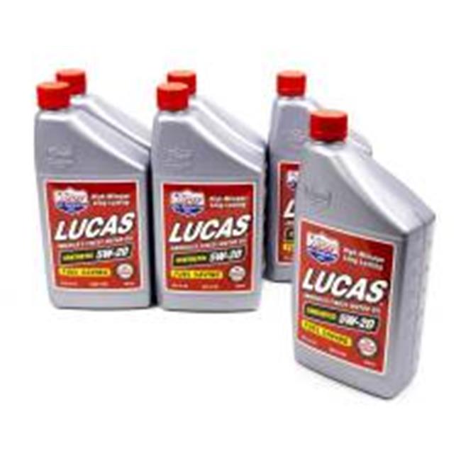 Lucas Oil 10082 1 Qt. SAE 5W-20 Synthetic Motor Oil - Case of 6