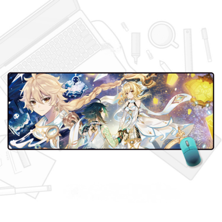 Large Mouse Pad  Extended Gaming Mouse Pad Mat with Non-Slip Base Stitched Mousepad  80×30cm-YS--19