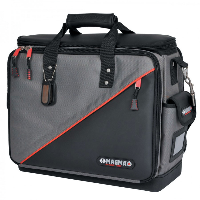 C.K Magma Black & Red Soft Technicians Electricians Tool Case Plus Storage Bag with Hard Waterproof Base