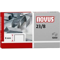 Novus 042-0040 Box of 1000 Heavy-duty Premium Staples; 23 Gauge/8mm; Precision Formed and Glued; Made Out of Galvanized Steel Wire; Compatible with B4