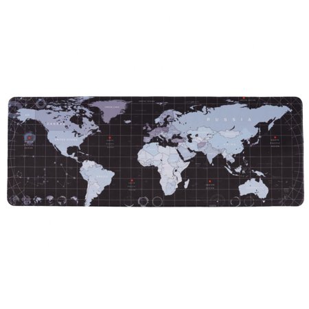 Map Gaming Mouse Pad  Extended Mouse Pad  XXL Large Big Computer Keyboard Mouse Mat Desk Pad with Non-Slip Base and Stitched Edge for Home Office Gami
