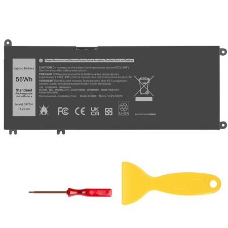 56Wh 33YDH Battery Replacement for Dell Inspiron 15 7577 17 7773 7778 7779 7786 2in1 G3 15 3579 G3 17 3779 G5 15 5587 G7 15 7588 Latitude 3380 3490 35