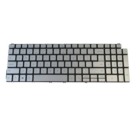 Silver Backlit Keyboard for Dell Inspiron 5501 5502 5508 5509 - Replaces Gmxmj