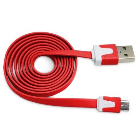 Importer520 Red 0.9m 3 Ft (Extra Long) Micro USB Data Sync Charger Cable ForHTC?Windows Phone 8X HTC 6990 HTC Zenith(at&T)  T Mobile  Verizon)