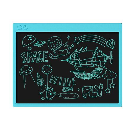 16 Inch LCD Writing Tablet Electronic Digital Drawing Board Rechargeable Writing Pad Single Color Screen One-Click Erase with Lock Button Gift for Chi