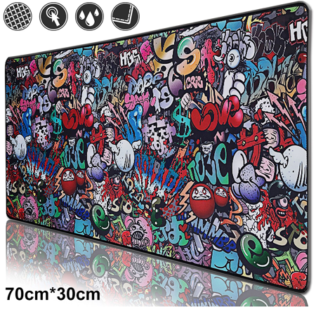 Extended Large Gaming Mouse Pad  Non Slip Water-Resistant Rectangular Computer Mice Pads with Stitched Edge Rubber Base for Work Gaming Office Home 70