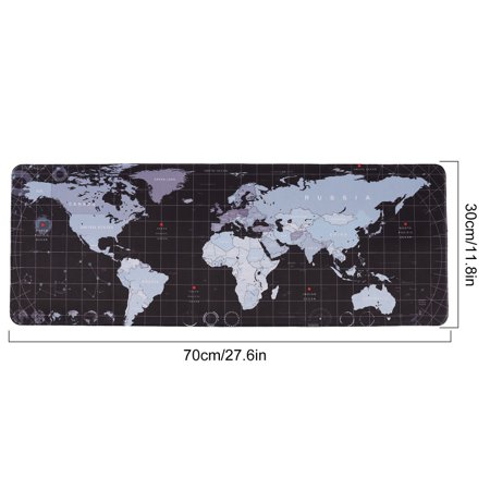 Map Gaming Mouse Pad  Extended Mouse Pad  XXL Large Big Computer Keyboard Mouse Mat Desk Pad with Non-Slip Base and Stitched Edge for Home Office Gami