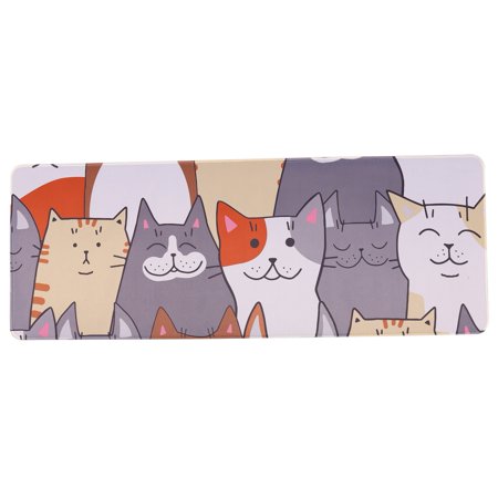 SUPERHOMUSE Cute Animal Pattern Gaming Mouse Pad  Extended Mouse Pad  Large Big Computer Keyboard Mouse Mat Desk Pad with Non-Slip Base and Stitched E