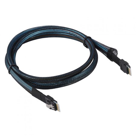 Ccdes Cabledeconn Slim SAS 38pin SFF-8654 to SFF-8654 Server HDD Data Transmission Cable 1M  SFF-8654 Cable  Server Data Cable