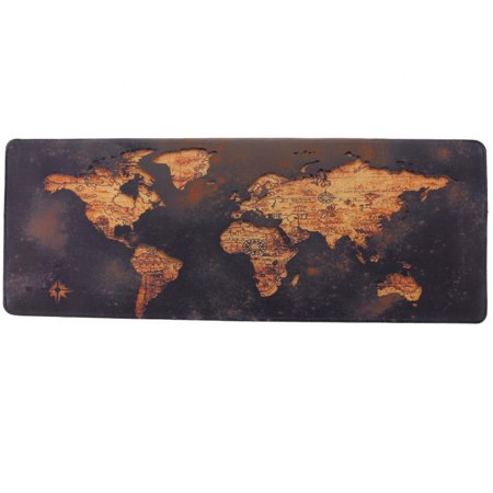 Map Gaming Mouse Pad  Extended Mouse Pad  XXL Large Big Computer Keyboard Mouse Mat Desk Pad with Non-Slip Base and Stitched Edge for Home Office Gami