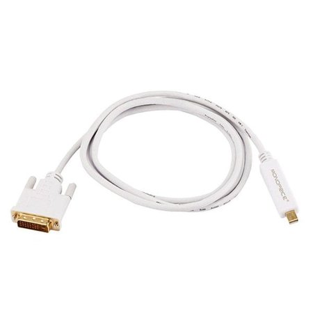 1Pack Monoprice 5999 CPU Cord  Mini Display-DVI-D Sgl Male  6ft