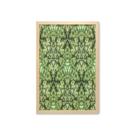 Nature Wall Art with Frame  Free Abstract Nature Inspired Mind Bind Folded Color Silhouette Counter Culture  Printed Fabric Poster for Bathroom Living