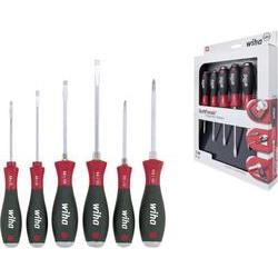 Wiha Softfinish 6 Piece Hex Bolster Slotted and Pozi Screwdriver Set