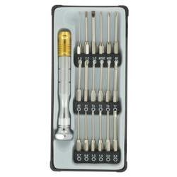 Donau MBS18 Bit Set 18-piece Extra Long Mini-Bits 45mm in Metal Case