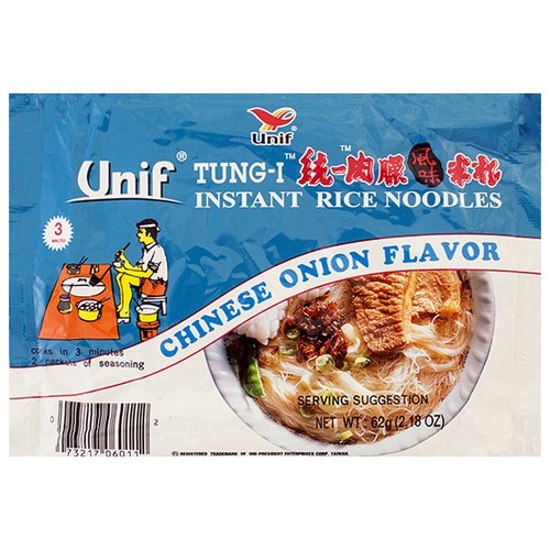Tung-i Ramen Instant Rice Noodles Chinese Onion Flavor 2.18 Oz (Pack Of 5)