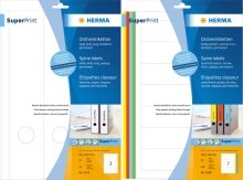 HERMA File Labels A4 192x61 Mm White Paper Matt Opaque 100 Pcs.
