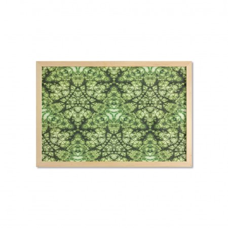 Nature Wall Art with Frame  Free Abstract Nature Inspired Mind Bind Folded Color Silhouette Counter Culture  Printed Fabric Poster for Bathroom Living