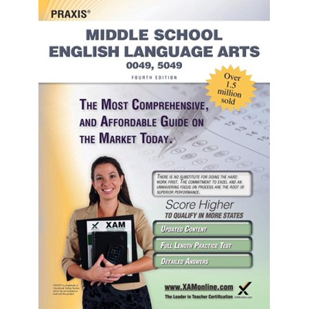 Praxis Middle School English Language Arts 0049  5049 Teacher Certification Study Guide Test Prep (Paperback - Used)
