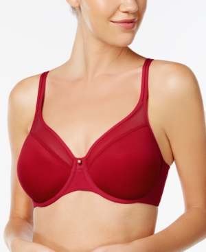 Bali One Smooth U Ultra Light Illusion Neckline Underwire Bra 3439 - Red 38B