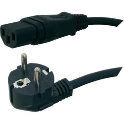 HAWA 1008232 C13/C14 Appliance Cable 2.5m BlaC.K Anti-Kink Moulded