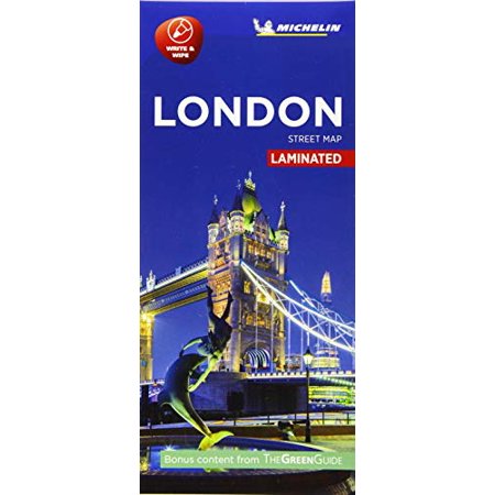 London - Michelin City Map 9201: Laminated City Plan (Michelin City Plans  1) Paperback - USED - VERY GOOD Condition