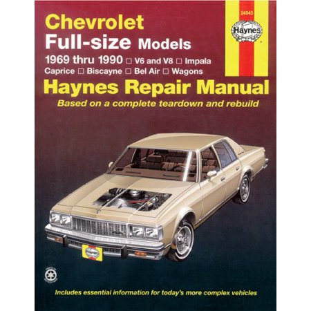 Chevrolet Full Size Sedans 6990 Haynes Manuals   Pre-Owned Paperback B008SLHURO Haynes