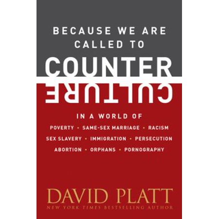 Because We Are Called to Counter Culture: in a World of Poverty  Same-Sex Marriage  Racism  Sex Slavery  Immigration  Persecution  Abortion  Orphans  