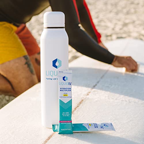 Liquid I.V. Hydration Multiplier - Passion Fruit - Hydration Powder Packets | Electrolyte Drink Mix | Easy Open Single-Serving Stick | Non-GMO | 16 St thumbnail