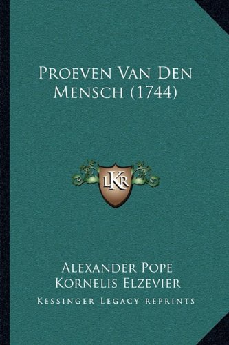 Proeven Van Den Mensch (1744)