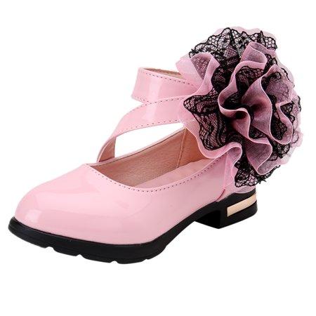 Relanfenk Baby Girl Shoes Children Kid Girls Flower Leather Single Soft Dance Princess Shoes
