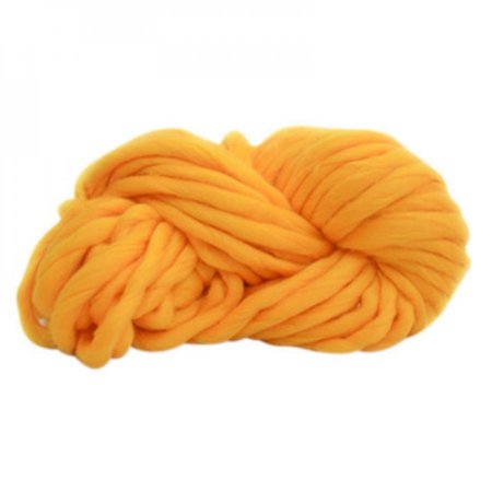 MEROTABLE Super Bulky Arm Knitting Wool Yarn for DIY Knitting/crochet/carpet/hats Yellow