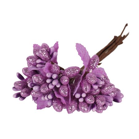 6/8/10/12/50/70/90pcs Mix Flower Cherry Stamen Berries Bundle DIY Christmas Wedding Cake Gift Box Wreaths Decor No.03