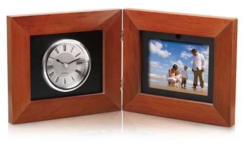 Coby DP-5588 5.6-Inch Clock and Digital Photo Frame with MP3 Player (Maple)