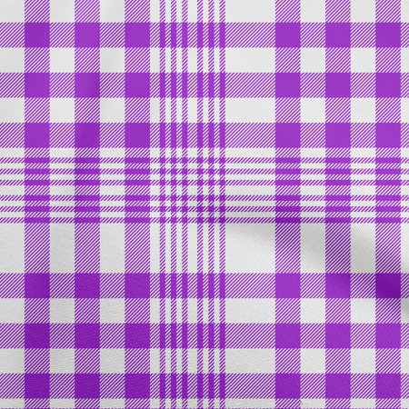 OneOone Cotton Flex Purple Fabric Tartan Sewing Fabric by the Yard Printed Diy Clothing Sewing Supplies 40 Inch Wide-7287