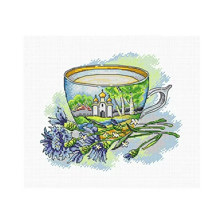 RUSR Landscape Cross Stitch 11CT Stamped Needlework Embroidery Kit (2313 Russia)