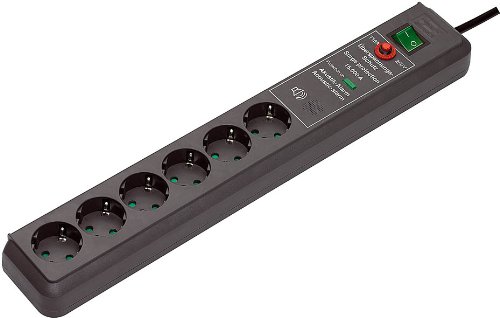 Brennenstuhl Secure-Tec Surge Protection 15.000 a Black 6 AC Outlet(s) thumbnail