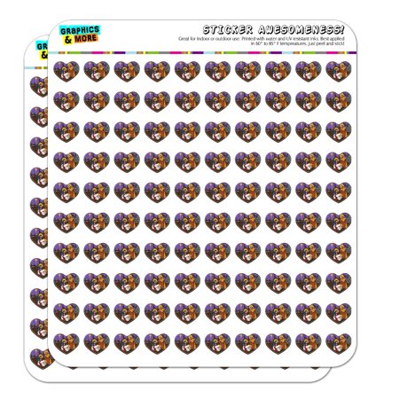 Nativity Scene Baby Jesus Mary Joseph Christmas Christian Bible 1/2  (0.5 ) Heart Shaped Planner Calendar Scrapbook Craft Opaque Stickers