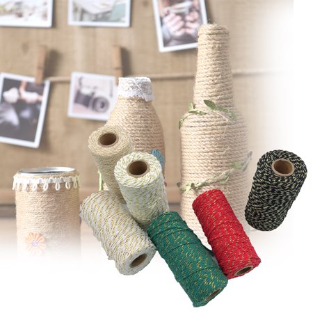 COOLL Packing Cord Pack Line Multifunctional Wire Colorful Twisted Macrame Cord for Home Gifts Packing  Color#9764