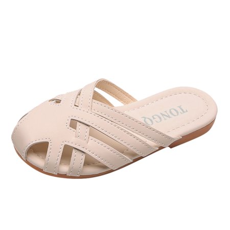 Relanfenk Baby Girl Shoes Todder Kids Indoor Flip Flops Beach Casual Soft Slippers Shoes