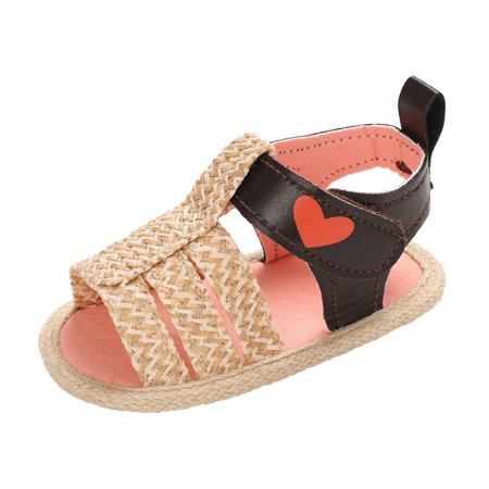 Relanfenk Baby Shoes Boys Girls Contrast Color Rubber Sandals Non-Slip First Walking Shoes