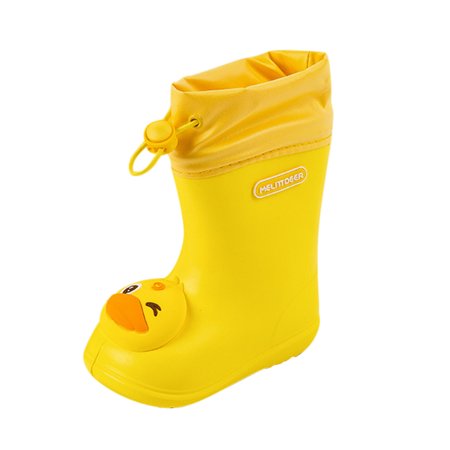 Relanfenk Baby Shoes Toddler Infant Kids Boys Girls PVC Rain Boots Waterproof Non-Slip Shoes