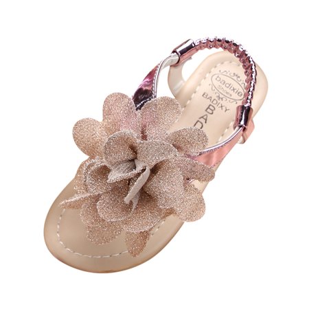 Relanfenk Baby Girl Shoes Toddler Kids Girls Princess Solid Casual Flower Sandals Shoes