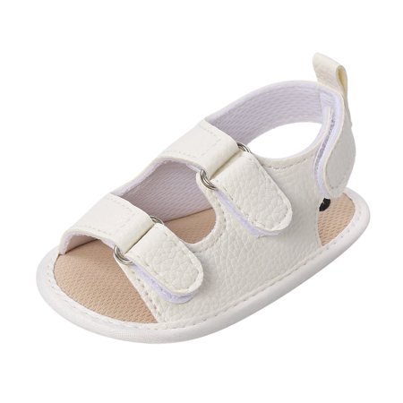 Relanfenk Baby Shoes for Boys Girl Girls Sandals Soft Non-Slip Rubber Sole Prewalker Flat Walking Shoes