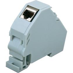 EFB Elektronik ET-25186.V2 Netzwerkdose Hutschiene Unbestckt Lichtgrau