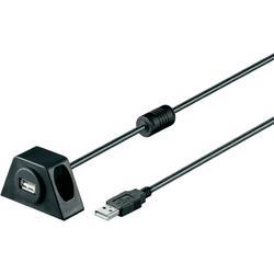 Wentronic Goobay - USB-Verlängerungskabel - USB (M) Bis USB (W) - USB2.0 - 1,2m - Schwarz (95445)