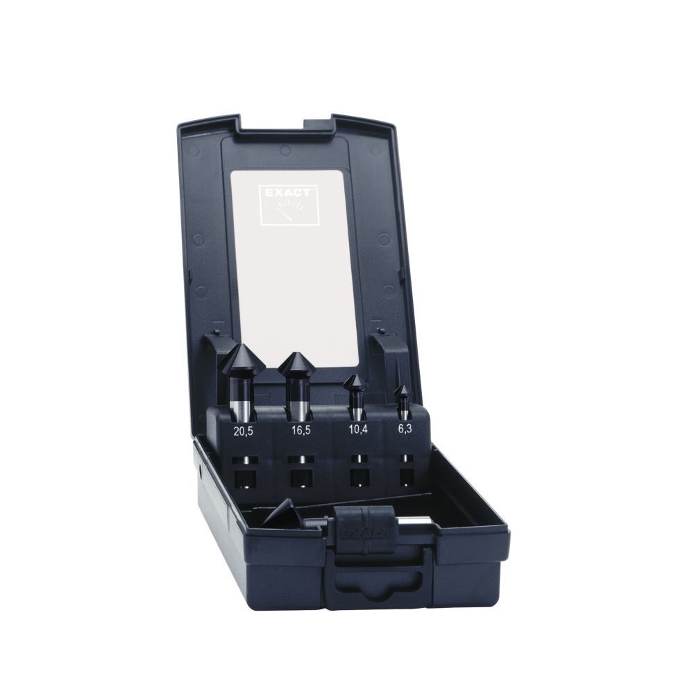Exact 51158 Keglesnker-st 5 Dele 6.3 Mm, 10.4 Mm, 16.5 Mm, 20.5 Mm, 25 Mm HSS TiAIN Cylinderskaft 1 Set