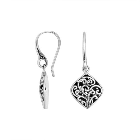 AE-6249-S Sterling Silver Earring with Plain Silver
